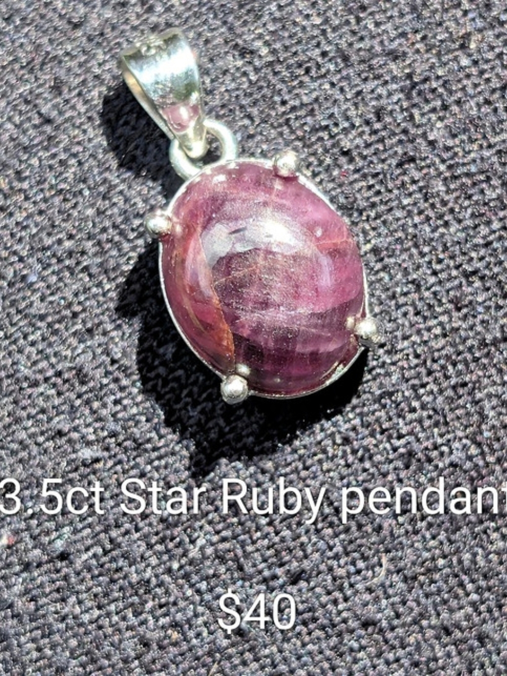 Star Ruby Pendant